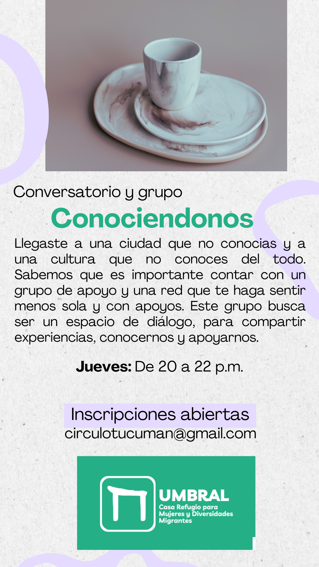 Reuniones mensuales “Conociéndonos”